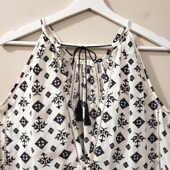 Joie - Eniko 100% Silk Tribal Mix Print Blouse - Size L - Picture 6 of 9